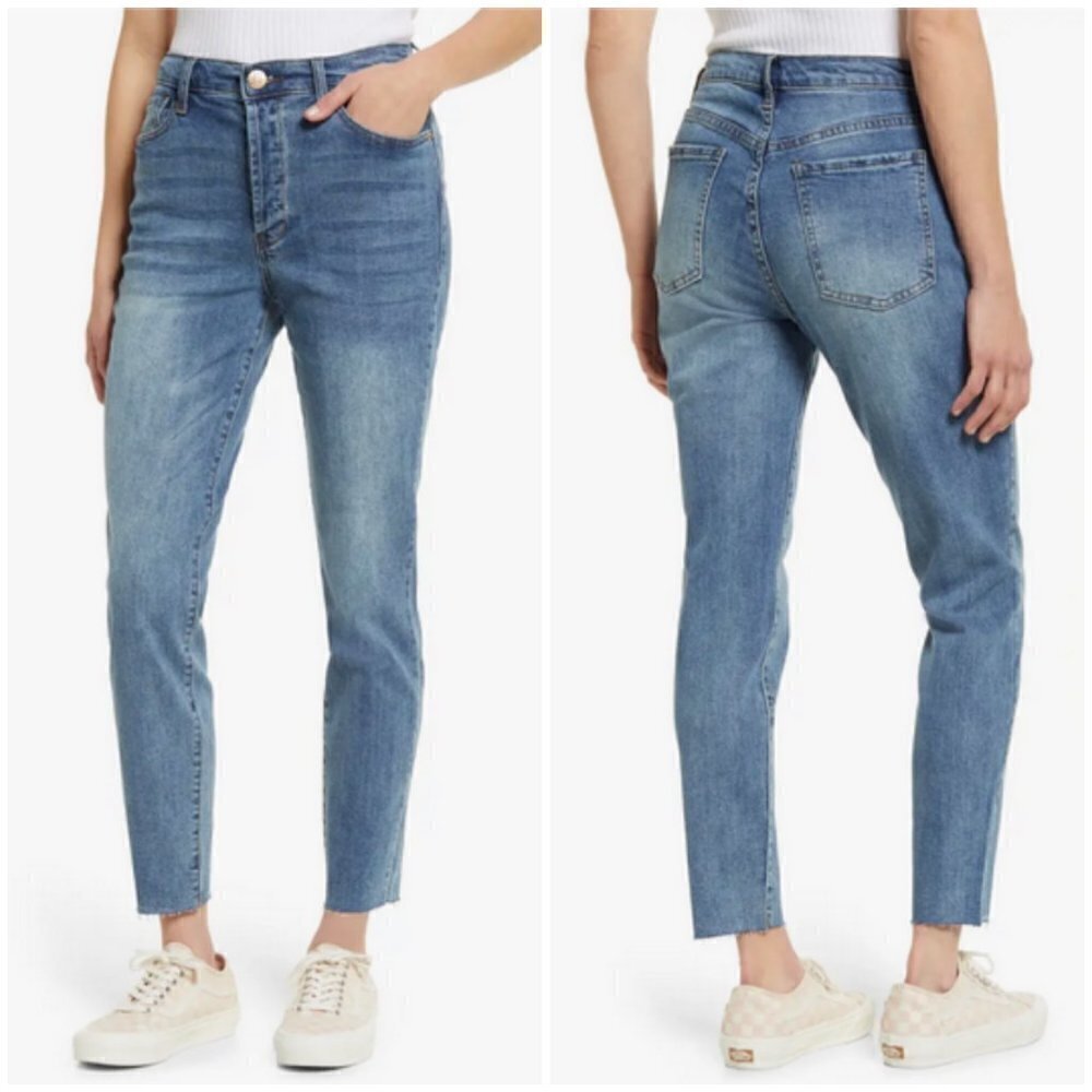 💕STS BLUE💕 Christy Tapered Ankle Jeans High Rise ~ Button Fly Valeview 32 NWT